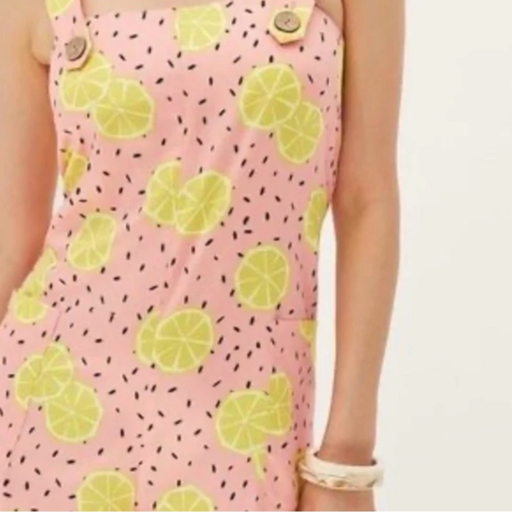 Lemon Fruit Boho Peasant Hipster Hippie Art Deco Farm Shorts Overalls Romper